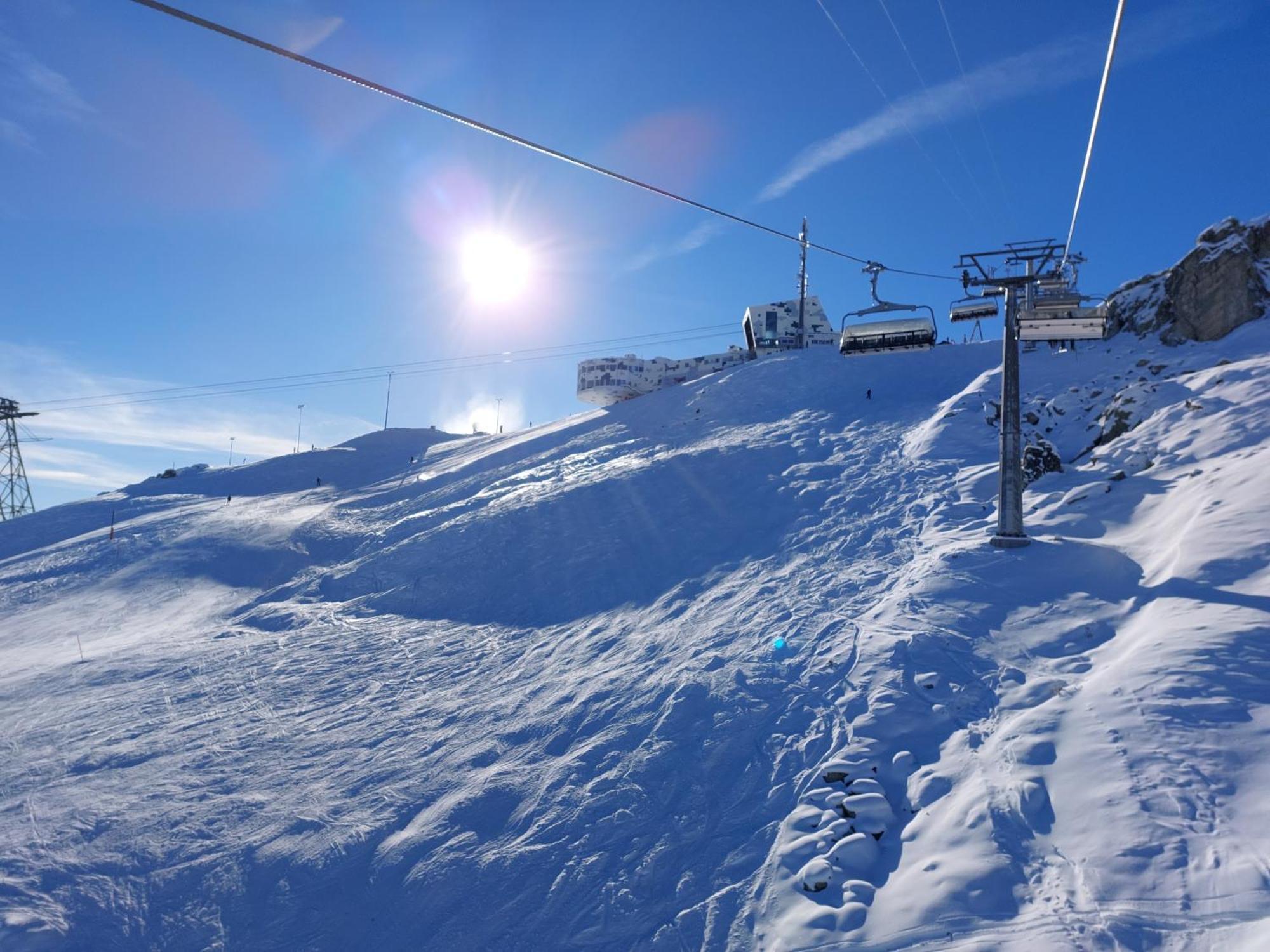 Ferienwohnung Laax Mit Traumblick, Grossem Balkon Und Terrasse Екстериор снимка